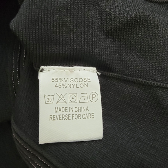 Adore Black and Brown Knit Flared Mini Dress NWT Medium Classic Retro Timeless - Picture 4 of 6